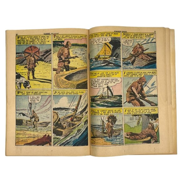 Classics Illustrated Robinson Crusoe No. 10 Summer 1970 - Picture 3 of 4